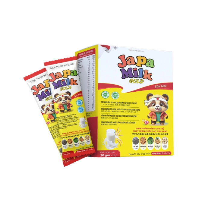 Sữa JAPA MILK GOLD Japa Kids Hộp 400g - Giúp con tăng cân, tăng chiều cao, phòng ngừa táo bón